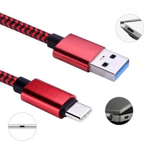 Reversible Gecertificeerd 1 Meter USB 3.1 Type C  EXTRA ster, Telecommunicatie, Mobiele telefoons | Telefoon-opladers, Verzenden