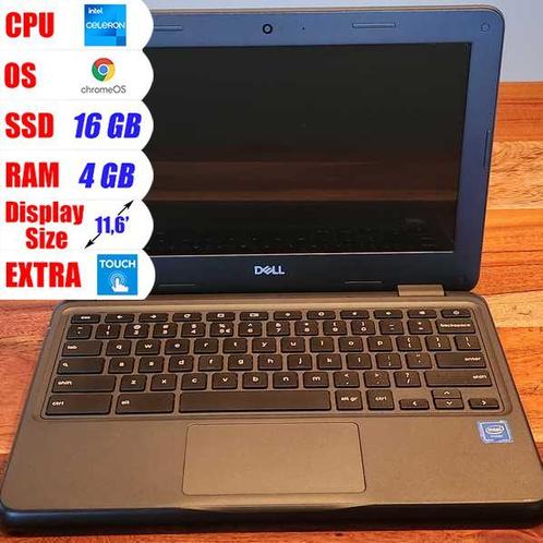 Dell Chromebook 11 3100 touchscreen 3 maanden garantie, Computers en Software, Chromebooks, 11 inch, 32 GB of minder, Touchscreen
