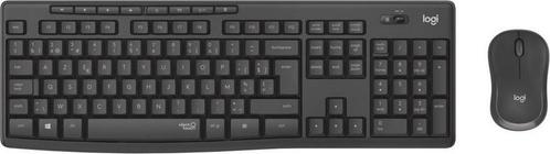 Draadloze muis en toetsenbord - AZERTY BE - Graphite Logitec, Computers en Software, Toetsenborden, Nieuw, Verzenden