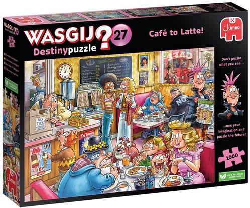 Wasgij Destiny 27 - De Koffieshop Puzzel (1000 stukjes) |, Hobby en Vrije tijd, Denksport en Puzzels, Nieuw, Verzenden