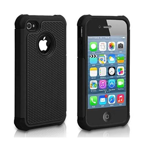 Voor Apple iPhone 4S - Hybrid Armor Case Cover Cas Silicone, Telecommunicatie, Mobiele telefoons | Hoesjes en Frontjes | Apple iPhone