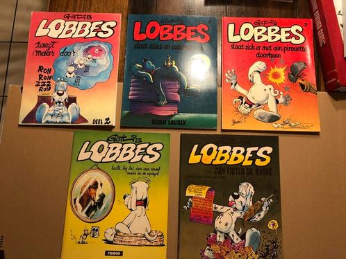Gotlib - 5 delen Lobbes - vrij zeldzaam, Verzamelen, Stripfiguren, Boek of Spel, Gebruikt, Overige figuren, Ophalen of Verzenden