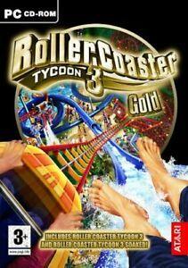 Rollercoaster Tycoon 3: Gold Edition (PC CD) BOXSETS, Spelcomputers en Games, Games | Pc, Gebruikt, Verzenden