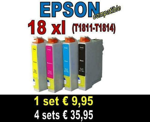 EPSON 18XL set, Inkttoko-huismerk, (Huismerk) € 9.95, Computers en Software, Printerbenodigdheden, Cartridge, Nieuw, Ophalen of Verzenden