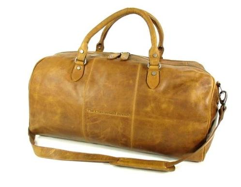 reistas weekendtas William Wax Pull up leer Cognac, Sieraden, Tassen en Uiterlijk, Tassen | Reistassen en Weekendtassen, Nieuw