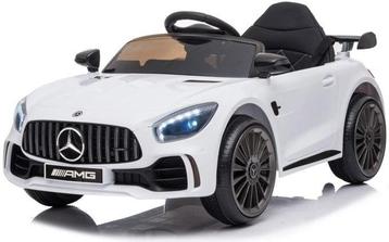 Elektrische kinderauto - Mercedes GTR AMG - 2x25W - wit
