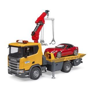 Vrachtwagen Scania 560R sleepwagen met auto, Kinderen en Baby's, Speelgoed | Overig