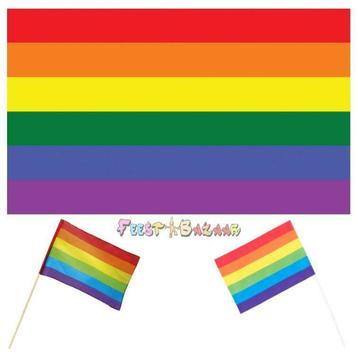 Regenboog Vlag Vlaggetjes Rainbow Vlaggen Regenboogvlag