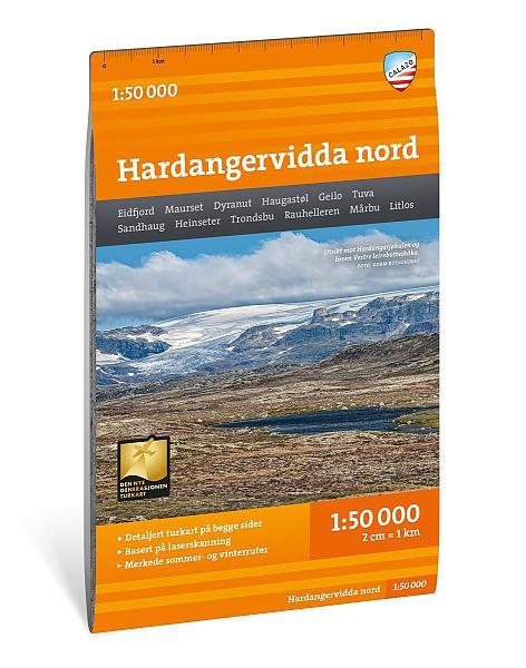 Wandelkaart Hardangervidda Noord Turkart | Calazo, Boeken, Atlassen en Landkaarten, Nieuw, Verzenden
