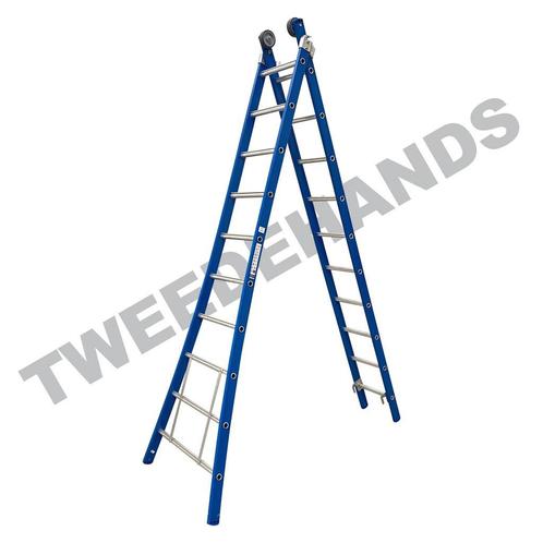 Partij licht beschadigde ladders 50 % van de nieuwprijs, Doe-het-zelf en Verbouw, Ladders en Trappen, Ladder, Zo goed als nieuw