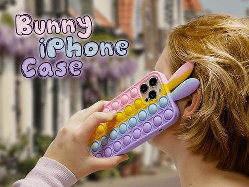 3D Pop-It Siliconen Bunny iPhone hoesje - 5 euro cadeau, Telecommunicatie, Mobiele telefoons | Hoesjes en Frontjes | Apple iPhone