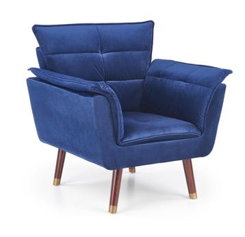 REZZO - fauteuil - stof - modern - 80x84x73 cm - marine