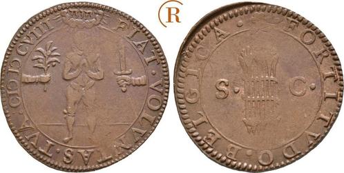 Rechenpfennig 1608 Nederland Dortrecht:, Postzegels en Munten, Penningen en Medailles, Verzenden