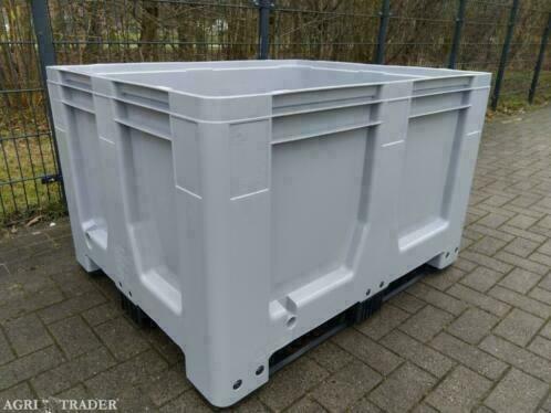 Schoeller Maxilog palletbox met 3 sledes grijze dolavs, Zakelijke goederen, Agrarisch | Aardappelen, Groenten, Fruit en Vlees