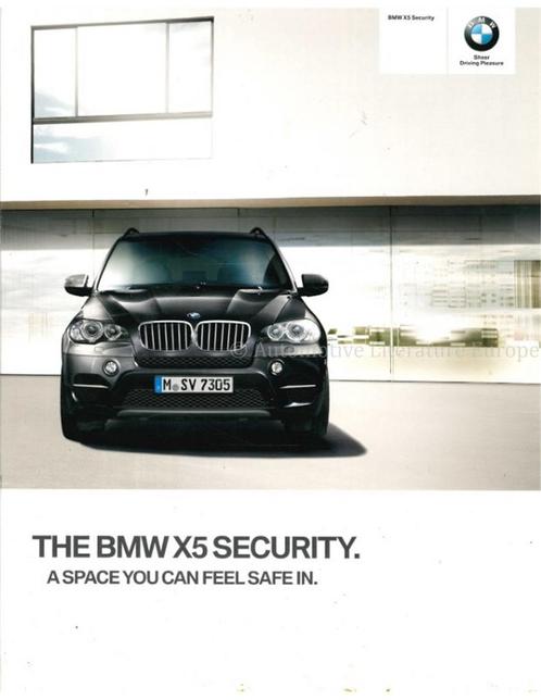 2010 BMW X5 SECURITY BROCHURE ENGELS, Boeken, Auto's | Folders en Tijdschriften, BMW