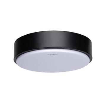 Plafondlamp Ø 23cm - zwart | warmwit 3000K | LED 12W=75W tra