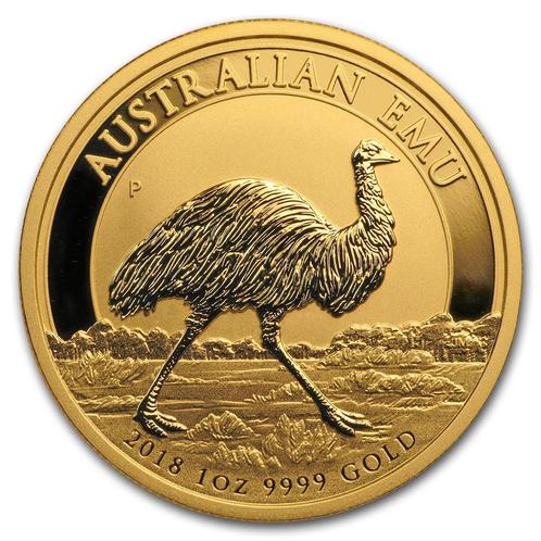 Gouden Emu (Australië) 1 oz 2018 (5.000 oplage), Postzegels en Munten, Munten | Oceanië, Losse munt, Goud, Verzenden
