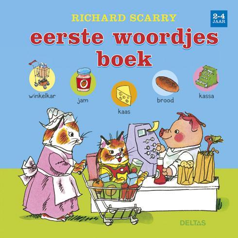 Richard Scarry  -  Eerste woordjesboek 2-4 jaar, Boeken, Kinderboeken | Baby's en Peuters, Gelezen, Verzenden