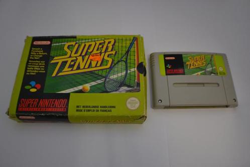 Super Tennis (SNES EUR CB), Spelcomputers en Games, Games | Nintendo Super NES, Zo goed als nieuw, Verzenden