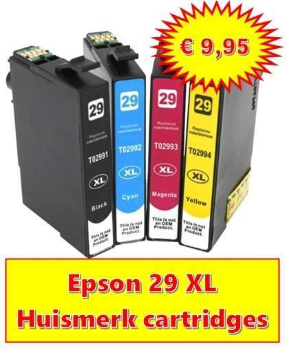 EPSON 29XL Cartridgeset (T2911-T2914), (Huismerk) € 9.95, Computers en Software, Printerbenodigdheden, Cartridge, Nieuw, Ophalen of Verzenden