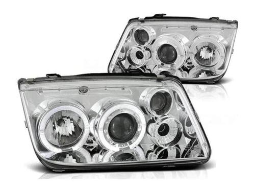 Angel Eyes koplampen Chrome geschikt voor VW Bora, Auto-onderdelen, Verlichting, Nieuw, Volkswagen, Verzenden