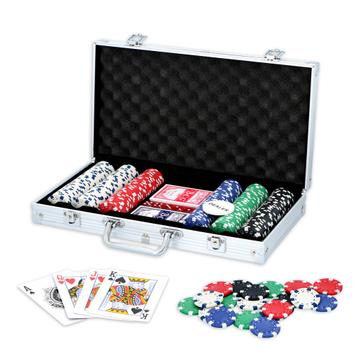 Pokerset in Aluminium Koffer (Poker artikelen, Recreatie)