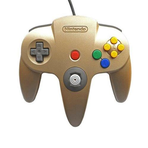 Originele Nintendo 64 Controller Gold, Spelcomputers en Games, Spelcomputers | Nintendo 64, Zo goed als nieuw, Ophalen of Verzenden