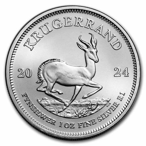 Krugerrand 1 oz 2024, Postzegels en Munten, Munten | Afrika, Losse munt, Zilver, Zuid-Afrika, Verzenden