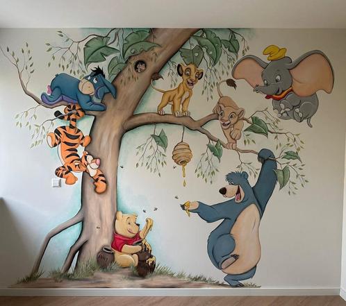Muurschildering in kinderkamer of babykamer, gratis offerte, Kinderen en Baby's, Kinderkamer | Inrichting en Decoratie, Wanddecoratie