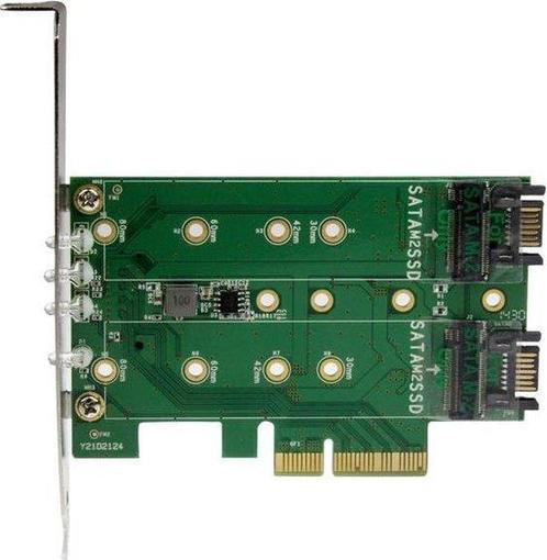 PCI Card SSD M.2 Startech PEXM2SAT32N1 PCIe 3.0, Computers en Software, Pc- en Netwerkkabels, Nieuw, Verzenden