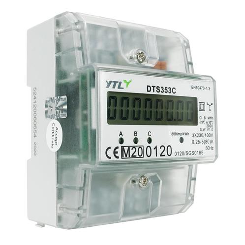EMAT kWh meter 80A 3-fase digitaal MID (85008002), Doe-het-zelf en Verbouw, Elektra en Kabels, Verzenden