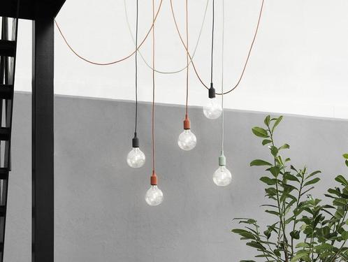 Muuto E27 lampen verschillende kleuren (nieuw) -20%, Huis en Inrichting, Lampen | Hanglampen, Nieuw, Glas, Kunststof, Minder dan 50 cm