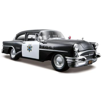 Modelauto Buick Century politieauto 1955 1:24 - Modelauto