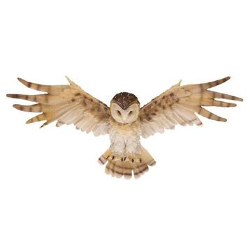 Dierenbeeld wandhanger kerkuil 55 cm - Decoratie vogels