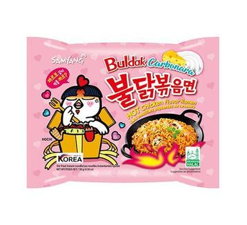 Samyang Buldak Korean Noodles Hot Chicken Ramen Carbonara