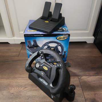 Mad Catz Dual Force Racing Wheel Boxed PS1