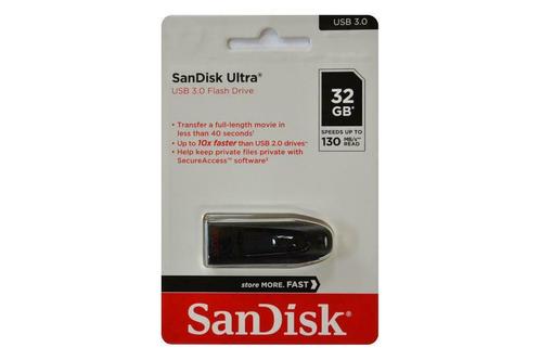 SanDisk Ultra usb stick 32GB USB 3.0, Computers en Software, USB Sticks, Nieuw, 32 GB, Ophalen of Verzenden