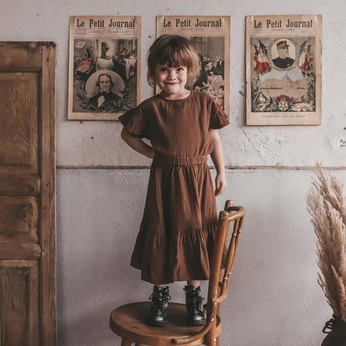 Rok Fajen Muslin (chocolat), Kinderen en Baby's, Kinderkleding | Maat 98, Meisje, Nieuw, Jurk of Rok, Verzenden