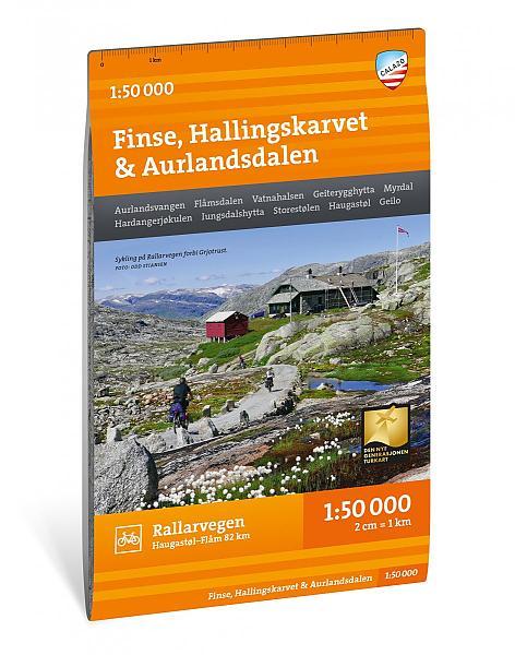 Wandelkaart Finse, Hallingskarvet &amp; Aurlandsdalen, Boeken, Atlassen en Landkaarten, Nieuw, Verzenden