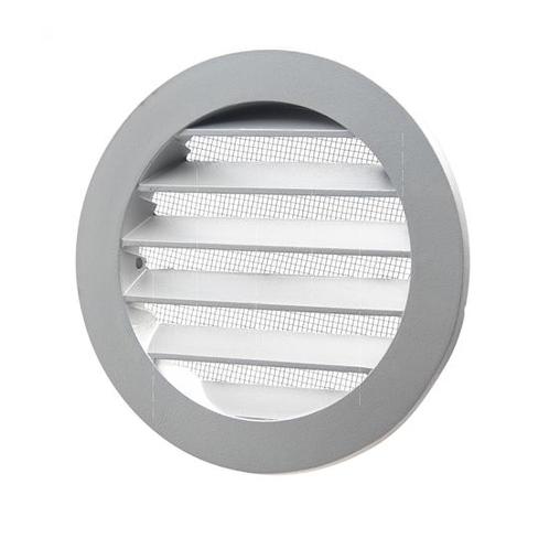 Aluminium muurrooster 100 mm | Grijs, Doe-het-zelf en Verbouw, Ventilatie en Afzuiging, Nieuw, Verzenden
