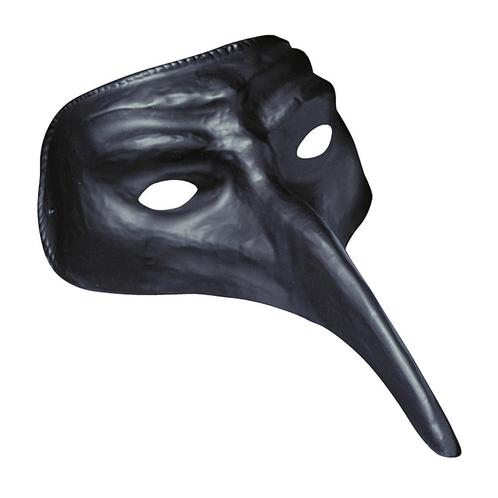Zwarte Masker Venetiaans, Hobby en Vrije tijd, Feestartikelen, Nieuw, Verzenden