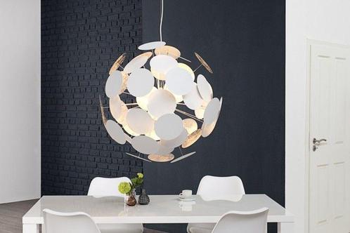 Moderne design hanglamp INFINITY HOME 70cm wit zilveren, Huis en Inrichting, Lampen | Hanglampen, Ophalen of Verzenden