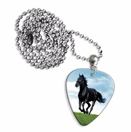 Plectrum ketting of keychain met afbeelding van een paard, Verzamelen, Overige Verzamelen, Nieuw, Ophalen of Verzenden