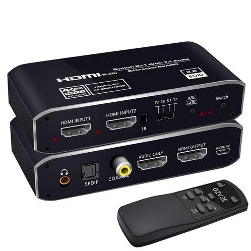 DrPhone eArc Ultra - HDMI Audio Extractor / Switch - 4K 120H, Audio, Tv en Foto, Overige Audio, Tv en Foto, Verzenden