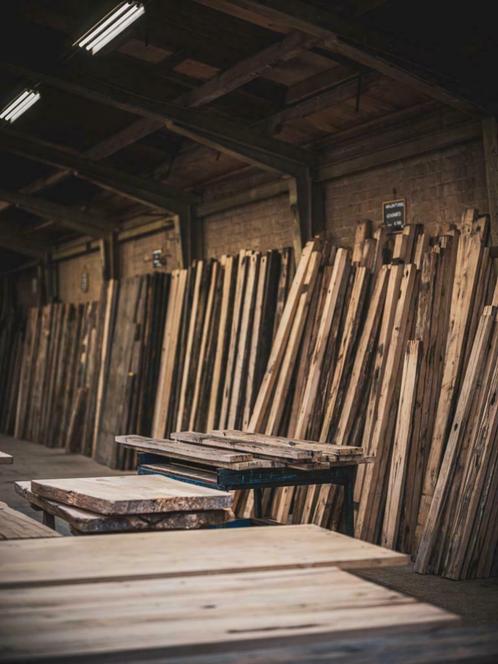 Wagonplanken: eiken, naaldhout of tropisch hardhout, Doe-het-zelf en Verbouw, Hout en Planken, Plank, Gebruikt, Eiken