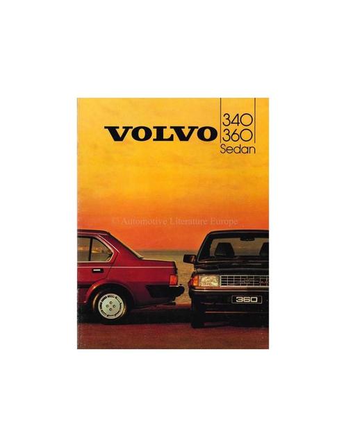 1984 VOLVO 340 / 360 SEDAN BROCHURE NEDERLANDS, Boeken, Auto's | Folders en Tijdschriften, Volvo