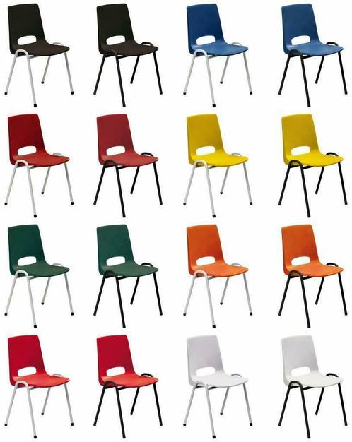 Stapelbare Bijzetstoel Kerkstoel Stapelbaar A-Kwaliteit -12%, Huis en Inrichting, Stoelen, Eén, Overige kleuren, Nieuw, Metaal