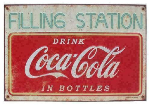 Coca Cola retro signs - unieke nostalgische wandborden, Verzamelen, Merken en Reclamevoorwerpen, Reclamebord, Nieuw, Ophalen of Verzenden