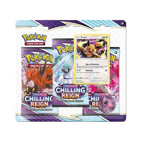 Chilling Reign 3 Pack Blister – Eevee, Hobby en Vrije tijd, Verzamelkaartspellen | Pokémon, Verzenden