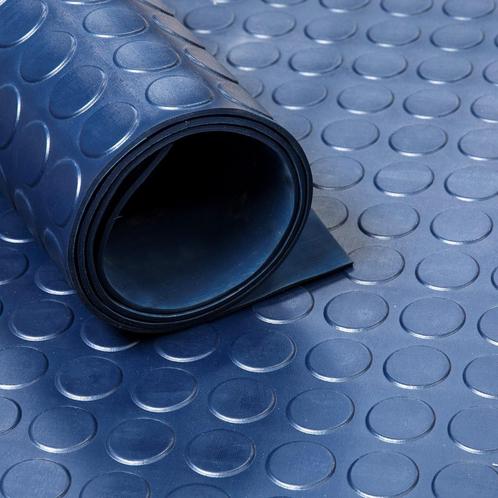 Rubber loper / rubbermat op rol Noppen 3mm blauw - Breedte, Doe-het-zelf en Verbouw, Overige Doe-het-zelf en Verbouw, Verzenden